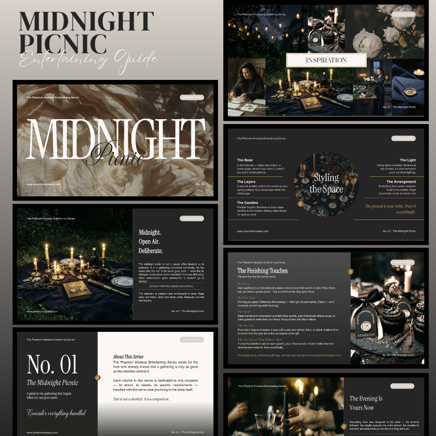 Midnight Picnic Party Entertaining Guide