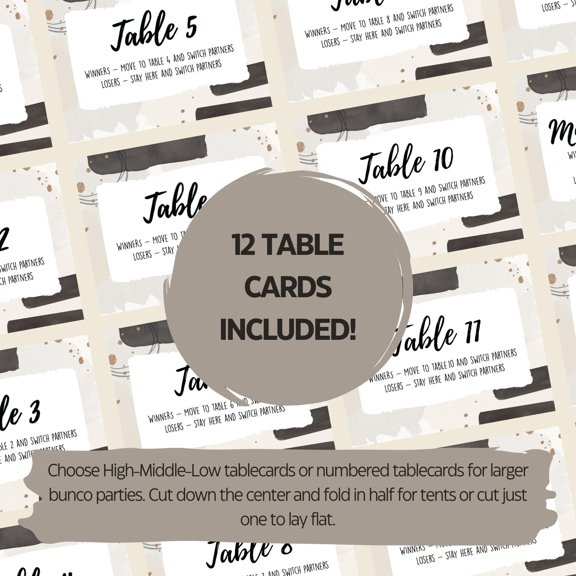 Bunco Night 6-Game bunco Set