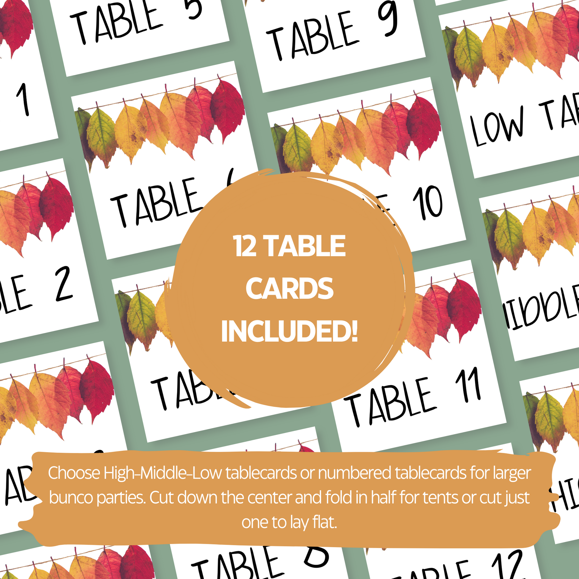 Hello Fall Bunco Set
