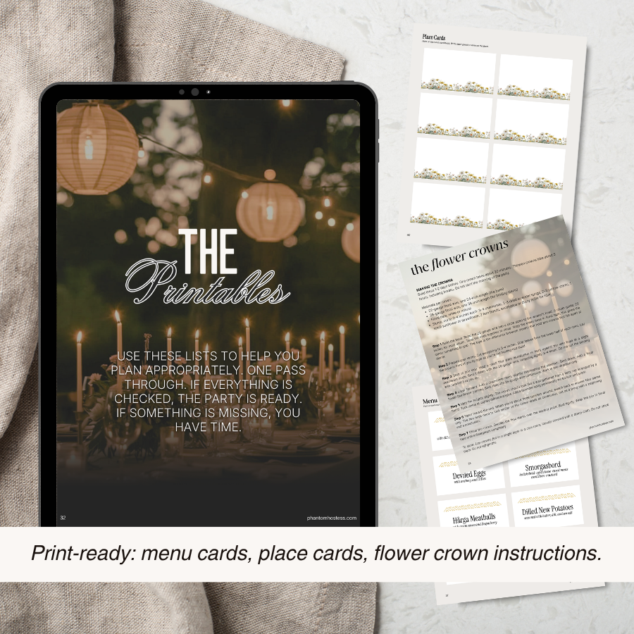 Midsommar Party Entertaining Guide